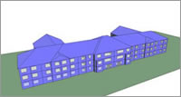 SBEM modelled actual building used to calculate BER